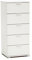 MeMi Me611BIA Cassettiera, Legno, Bianco, 38x45x105 cm