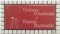 GUIZZO creart - Namensschild Haustür, Personalisierte Keramikplakette mit Lasergravur, Personalisierte Hausnummerntafel mit Rahmen, Hausnummerntafel 17x9,5H cm Weiß/Rot, Namenstafel Made in Italy
