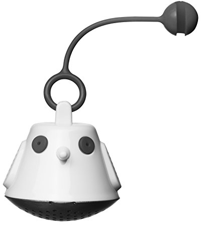 QDO 567433 Birdie Boule à Thé Plastique/Acier Inox Noir