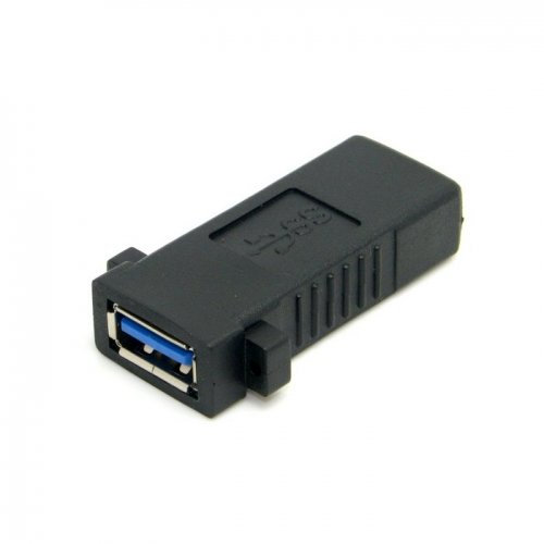 Xiwai - Adattatore di prolunga USB 3.0 femmina a femmina, con fori per montaggio a pannello