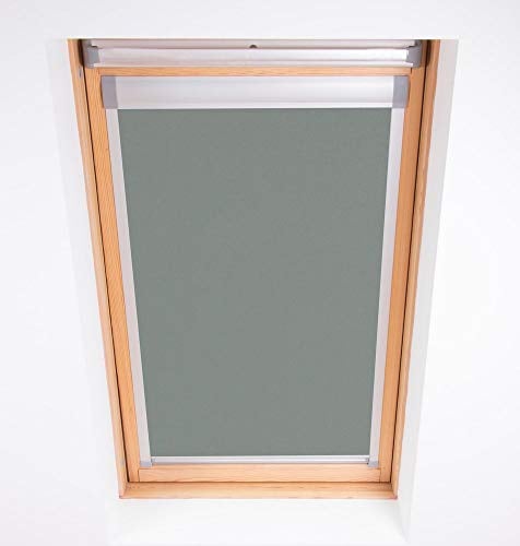 Bloc Skylight Blind for Velux Roof Windows Blockout, Pewter, F06, 48W x 93H cm