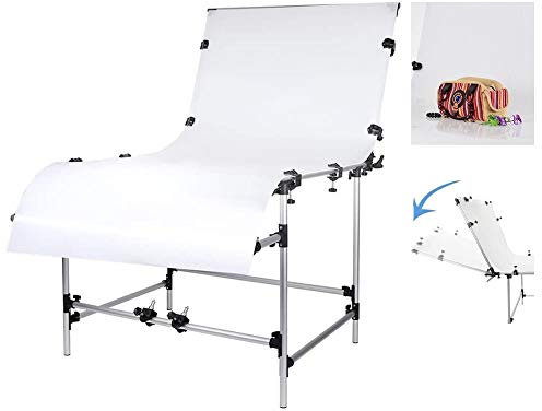 100X200cm Large Studio Still Life Product Display Shooting Table Clamp, Adjustable Photography Display Background Heavy Duty Shooting Table, for Photo Video Product Advert