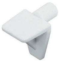 20 x Shelf Support Push In Stud Pegs White Plastic