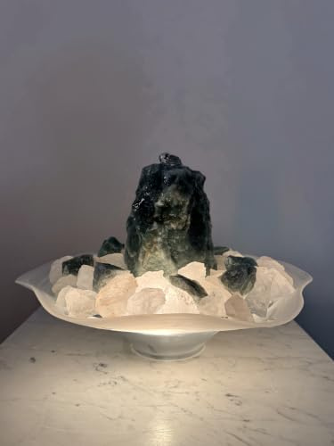 Zimmerbrunnen Clivia Aventurin mit Beleuchtung (Schalenfarbe: Weiß)