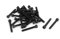 sourcing map Metall Innensechskant Cap Head Schrauben Schrauben Verschluss Schwarz M4 x 30 mm 30 Stück de
