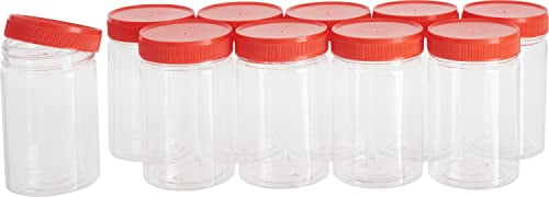 VBS XXL 10er-Pack Dosen mit Schraubdeckel Kunststoff 200ml Behälter