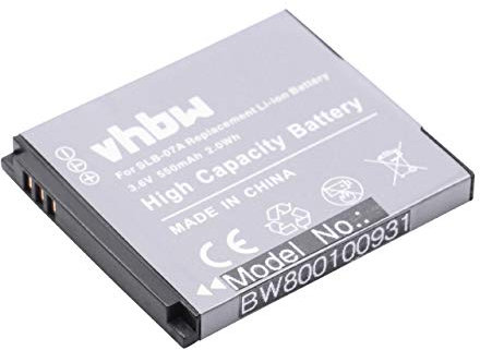 vhbw 1x batteria sostituisce Samsung SLB-07B, SLB-07A per fotocamera (550mAh, 3,6V, Li-Ion)
