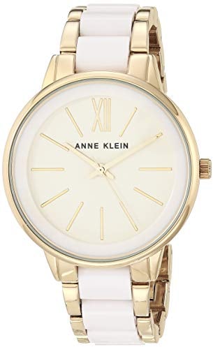 Anne Klein Women's Resin Bracelet Watch Off White