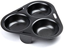 Fox Run 5202 3-Egg Poacher Insert, nonstick-Coating