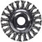 kwb Brosse à Disque pour meuleuse d'angle Ø 115 mm, torsadée, pour alésage 22,23 mm, à serrer, en Fil d'acier HSS torsadé, pour Le métal et la Pierre, pour Nettoyer, décalaminer