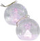 Lunartec Glaskugel Weihnachtsbaum: Mundgeblasene LED-Glas-Ornamente in Kugelform, 2er-Set (Glaskugeln Weihnachtsbaum, Mundgeblasene Weihnachtskugeln, Weihnachtsbaumkerzen)
