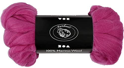 Merinowolle 21 µm rot-violett Südafrika 100g