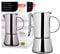 IBILI Moka express Essential, 6 tazze, 300 ml, acciaio inossidabile, adatta per l’induzione
