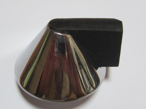 Türstopper, Bodenmontage, ø 40 mm, Metall / Gummi schwarz, 1 Stück, 356430