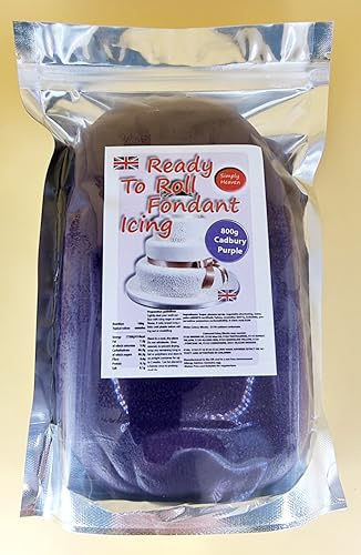 Simply Heaven Regalice ready to roll Fondant Sugarpaste Icing 800g (Gluten free) (Purple)