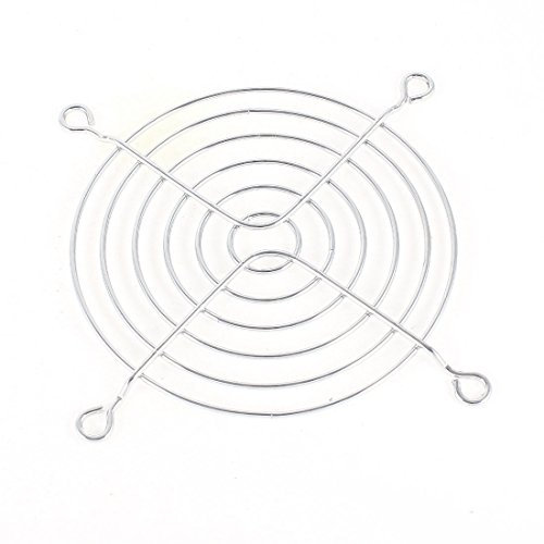 Sourcingmap Metal Office Axial Cooling Fan Finger Guard Grill Computer CPU 100mm Silver Tone