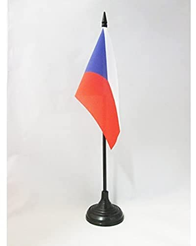 AZ FLAG - Tischflagge Tschechien - 15x10 cm - Tschechische Tischfahne 10 x 15 Cm - Flaggen