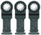 BOSCH OSL114F-3 3-Pack 1-1/4 In. Starlock Oscillating Multi Tool All Purpose Bi-Metal Plunge Cut Blades for Applications in Wood, Wood with Nails, Drywall, PVC, Metal (Nails and Staples)