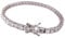 Gioielli Aurum Tennisarmband aus 925er-Silber für Damen oder Herren mit weißen Zirkonia 4 mm im Diamantschliff, Weißgold Zirkonium Sterling-Silber, Zirkonia