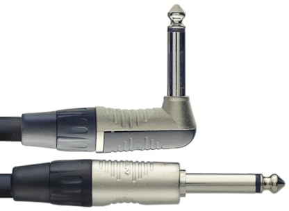 Stagg NGC6PLR 6m N Series Angled Instrument 1/4 inch Cable