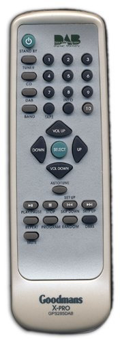 Original Remote Control for Goodmans GPS285DAB
