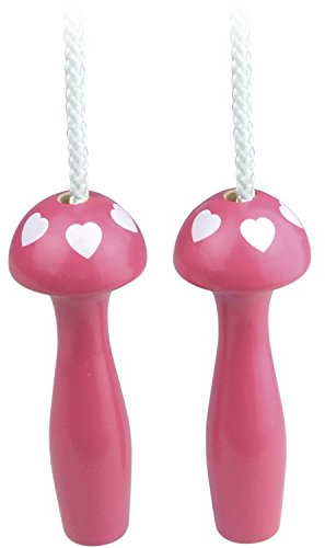 VILAC - Jouet en Bois - Corde à Sauter - Cœur - Fuchsia/Rose/Blanc - 3006F