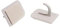 Merriway BH01995 (10 Pcs) Self Adhesive Centre Wire Support Hook for White UPVC Windows - Pack of 10 Pieces