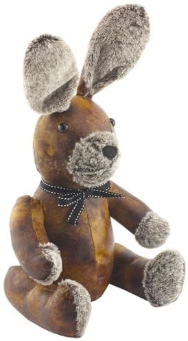 Lesser & Pavey Faux Leather Rabbit Doorstop, Brown, one Size