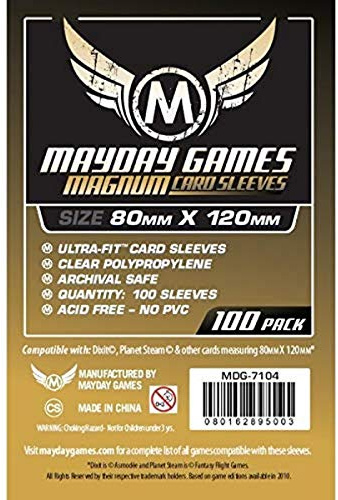 Mayday Games Magnum Ultra Fit Kartenspiel, 80 x 120 mm, goldfarben