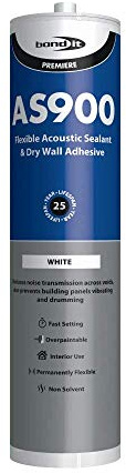 Bond-It BDAS900 AS900 Acoustic Sealant White 900ml