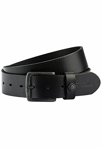 camel active Herren Echtledergürtel mit Logoprägung 4 cm breit in Braun, Schwarz, Cognac und Blau