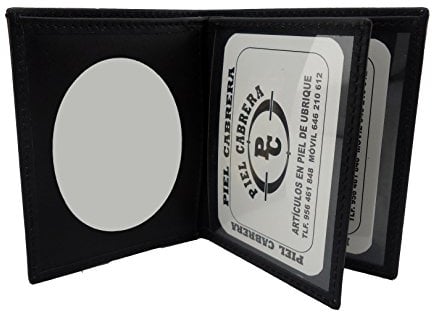 Piel Cabrera , Herren-Geldbörse Geldbeutel Portemonnaie, Schwarz negro