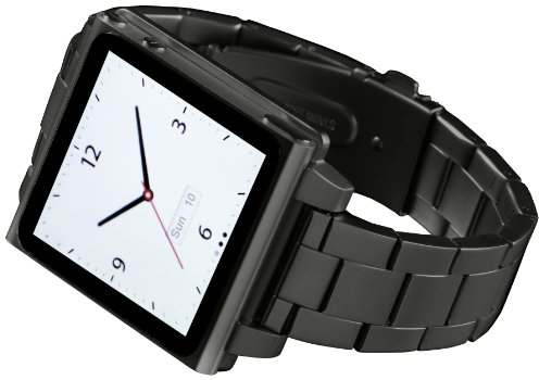 HEX HX1026-GNMT Vision Metall-Uhrenarmband für iPod Nano 6G, Gunmetal