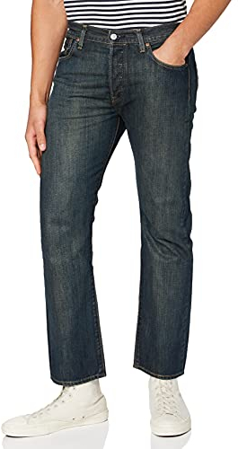 Levi's Men's 501 Original Fit Jeans, Dark Clean, 32W / 30L