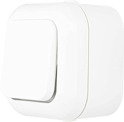 REV 005406 Atlantik, Ausschalter - Wechselschalter Feuchtraum IP44, Aufputz, Weiss Schalter