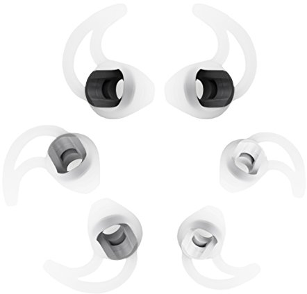 Okuli Set of 6 Silicone EarBuds Ear Tips Hooks For BOSE IE IE2 Earphones