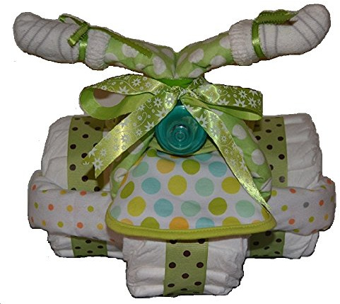 Baby Tricycle Diaper Cake Gender Neutral- Gift for Baby Boy or Girl - Makes a Great Baby Shower Centerpiece