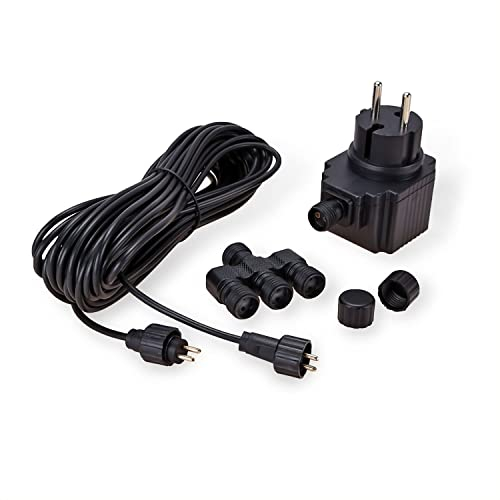 CLGarden LED Ring Starterset 3er Starter Set Kit für Springbrunnen Beleuchtung Quellstein Trafo Netzteil