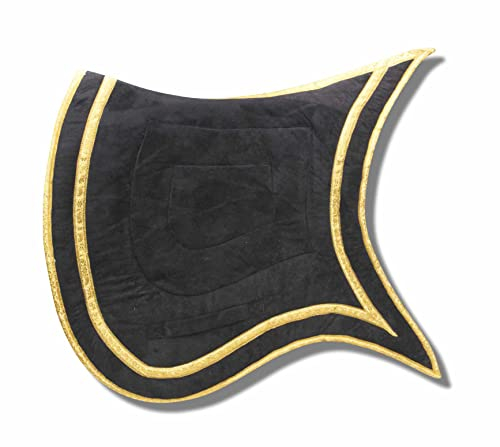 AMKA Schabracke Barock Spanisch Schwalbenschwanz + Goldener Einfassung 005/101