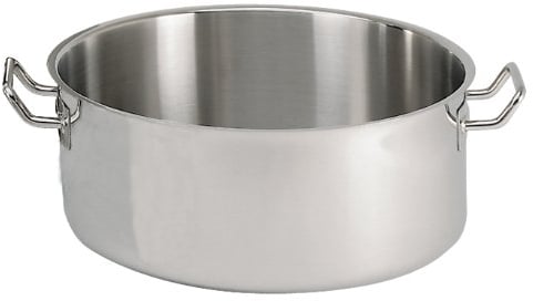 De Buyer - 3444.60 - Faitout sans couvercle (ou bassine à ragoût) en inox - Diamètre 60