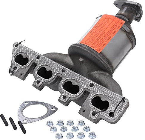 Krümmer-Katalysator mit Anbauteilen