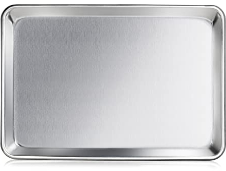 New Star Foodservice 36800 Extra Heavy 12-Gauge Aluminum Open Bead Sheet Pan, 18 x 26 x 2 inch (Full Size)