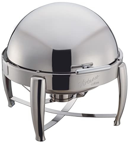 Winco Virtuoso - Scaldavivande rotondo, 6 litri
