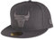 New Era 59Fifty Cap - Graphite Chicago Bulls grau - 7 1/8