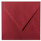 25 Quadratische Briefumschläge 15 x 15 cm 150 x 150 mm Bordeaux Verschluss: feuchtklebend Grammatur: 120 g/m²