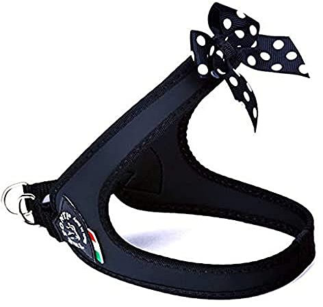 Tre Ponti Easy Fit Fashion - Polka Dot Schleife - Click-Verschluss - Schwarz - Schwarzer Rand - GR. 1,5