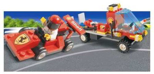 Lego Ferrari mit Shell Transporter 1253