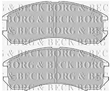 Borg & Beck BBP1162 Brake Pads To Fit Mazda 626 87-92