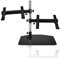 Pyle Portable Dual Laptop Stand - Standing Table Holder with Bracket Arms, Adjustable Height and Ergonomic Design for DJ Mixer, Sound Equipment, Workstation, Gaming and Home Use - PLPTS45