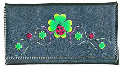 Syl'la Compagnon Tout-en-Un Porte chéquier en Simili Cuir Personnalisé Coccinelle